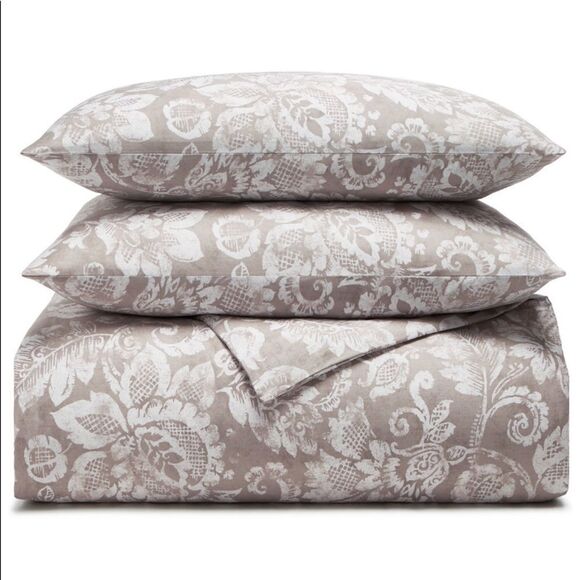 *Charter Club Damask Designs Jacobean 300-Thread Count 2 PC Duvet Cover Set - Picture 4 of 7